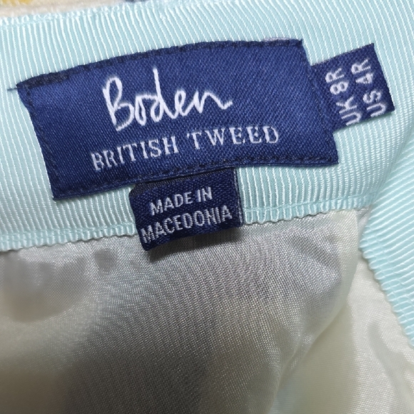 Boden British Tweed 100% Wool Plaid Mini Skirt - Picture 5 of 5